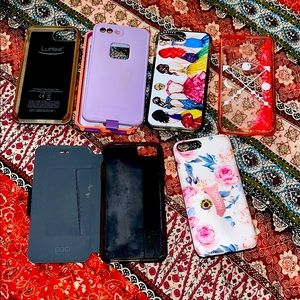 iPhone 8 Plus (6 pack) phone case bundle